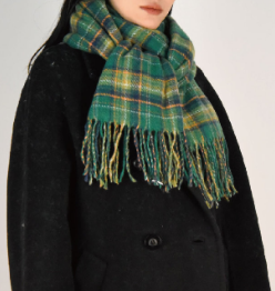 Yika Christmas Plaid Scarf