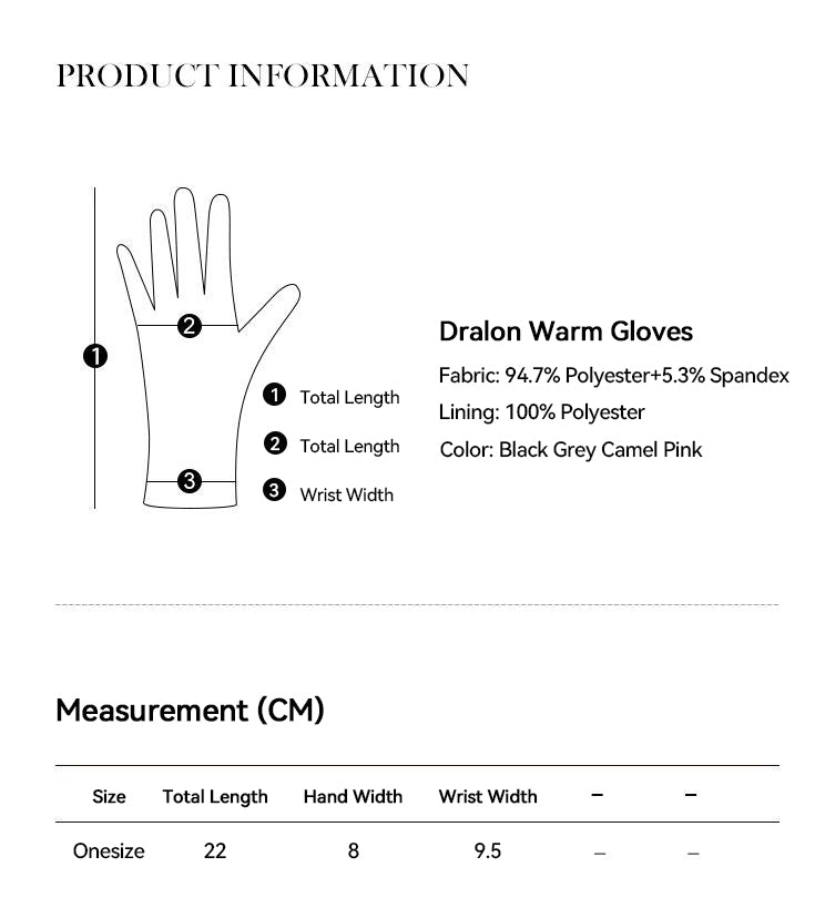 Babybird ® Elegant Warm Gloves