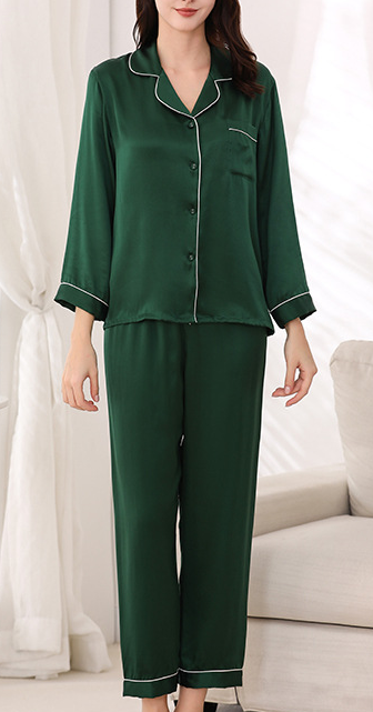 Yika Women's Silk Satin Pajama