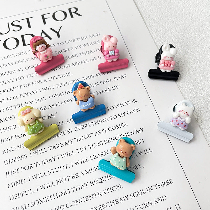 WANLI Cute cartoon metal clip