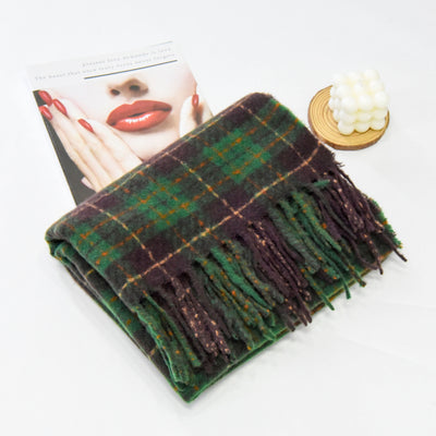 Yika Christmas Plaid Scarf