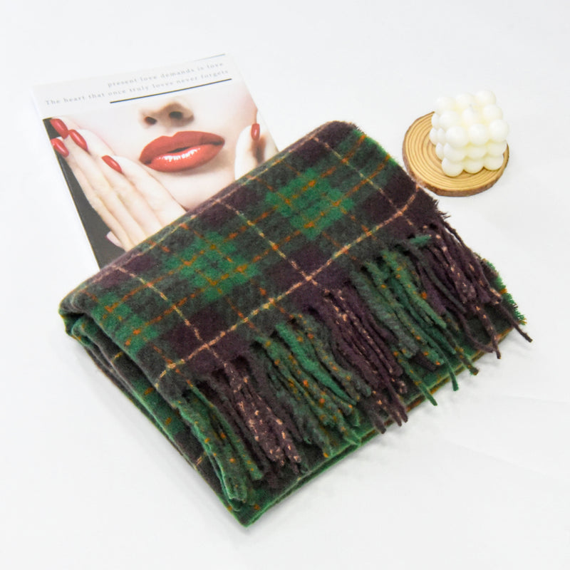 Yika Christmas Plaid Scarf