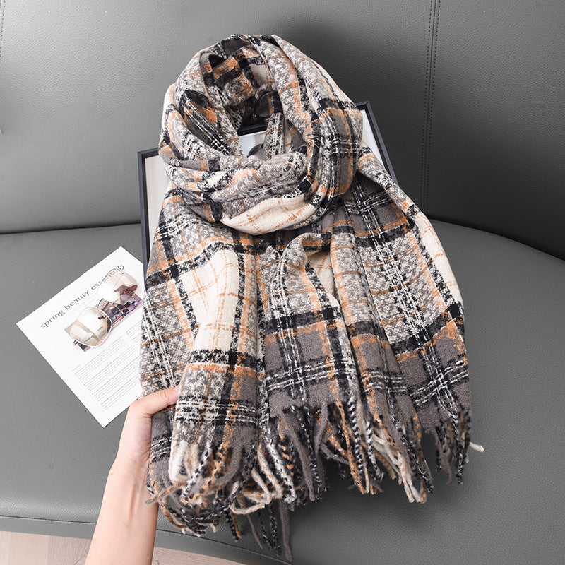 Yika Plaid Scarf