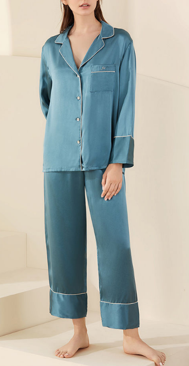 Yika Women's Silk Satin Pajama
