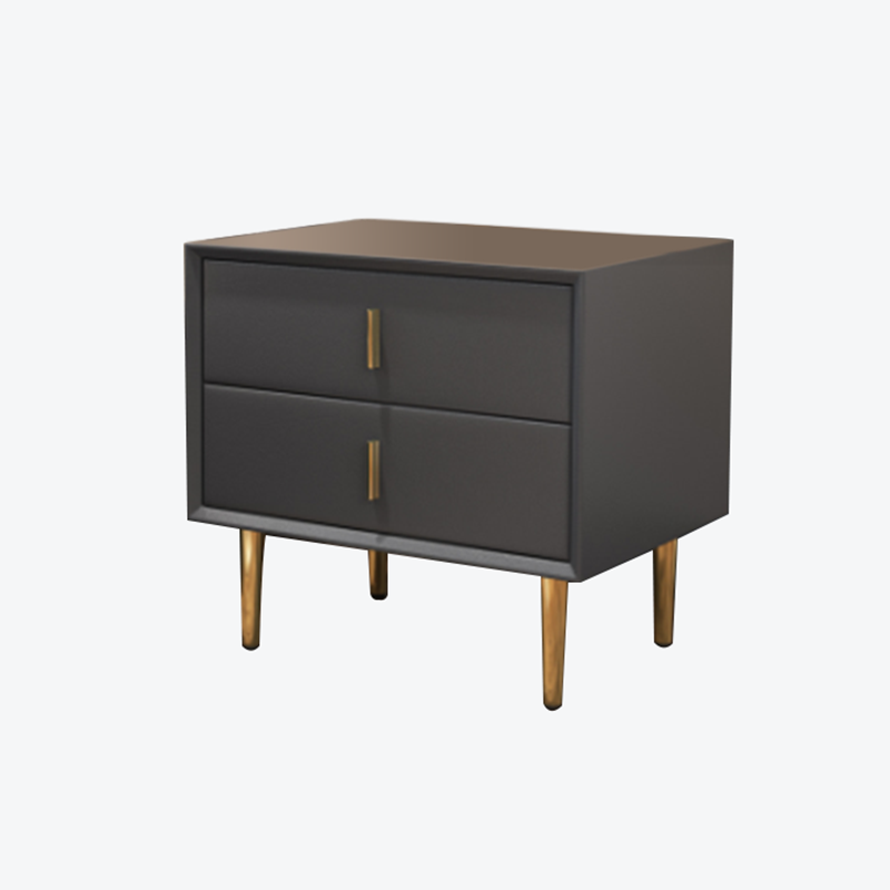 Varese Grey Solid Wood Nightstand 19.68&