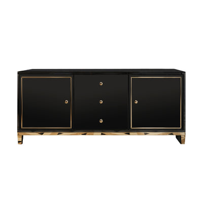 Turin Black Sideboard 47.24"D