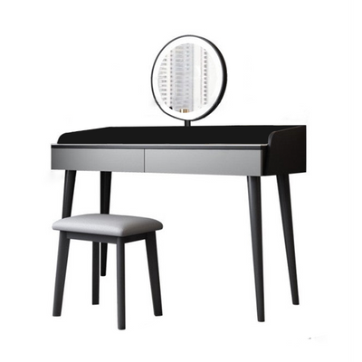 Lazio Black Rectangular Makeup Vanities 31.49"D