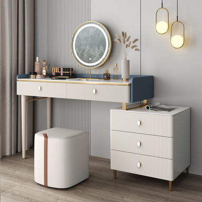 Faenza Rectangular White Marble Dresser 31.49"D
