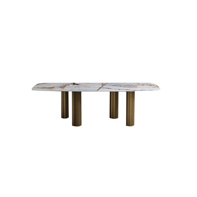 Faenza Slate White Dining Table 70.87''D