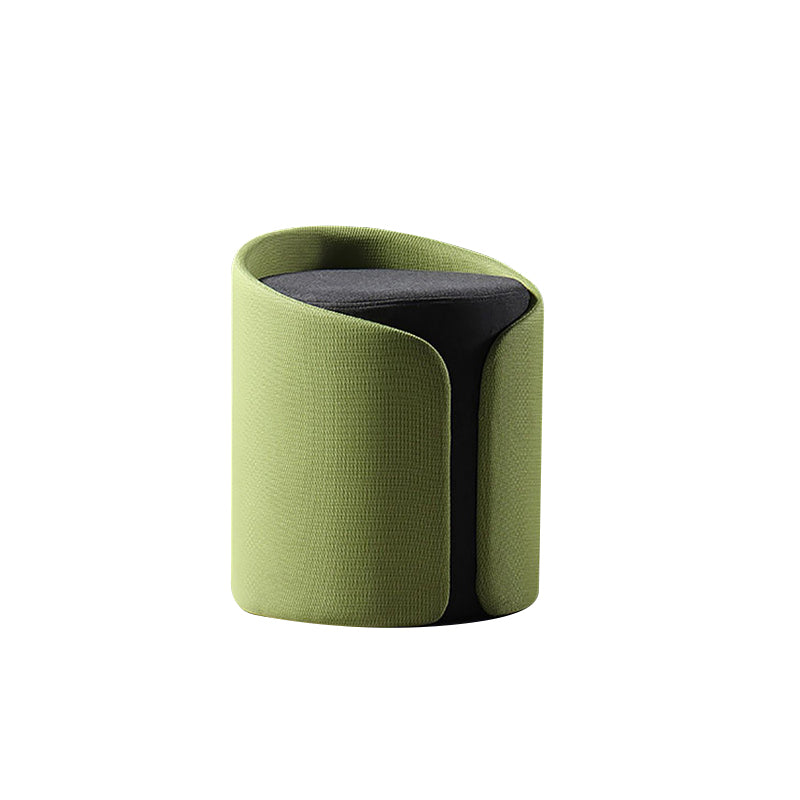 Belluno Black Linen Door Stool 15.75"D