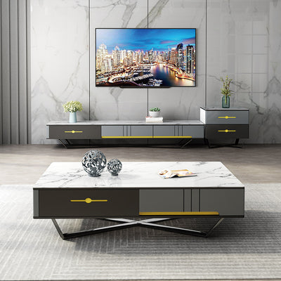 Bergamo Grey Slate Coffee Table 51.18"D