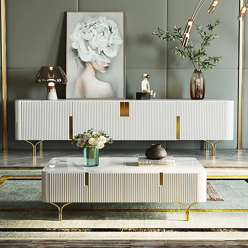 Saronno Beige Slate TV Stand 70.87"D 