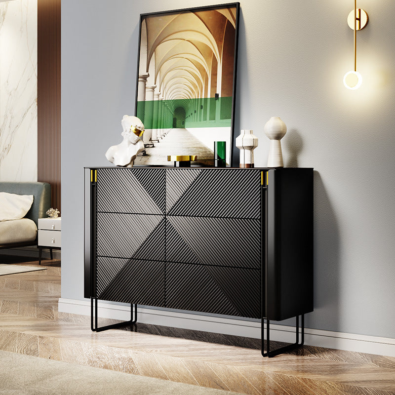 Pistoia Black Solid Wood Dresser 47.24"D