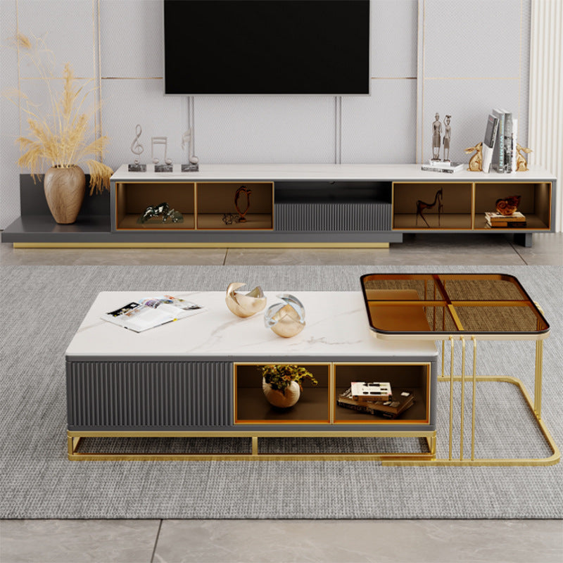 Elba Slate Coffee Table 27.55"D+51.18"D