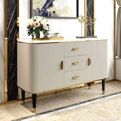 Turin White Rectangular Sideboard 47.24"D
