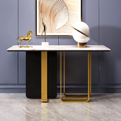 Faenza White Slate Console Table 47.24''D
