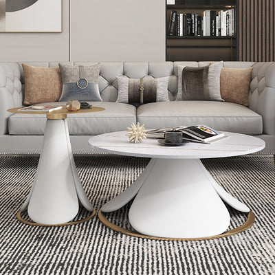 Brescia  Solid Wood Coffee Table 31.3''D+17.71''D