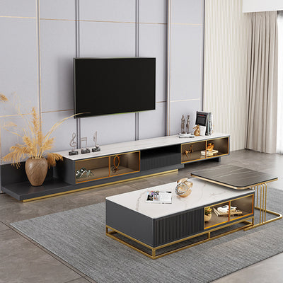 Elba Slate Coffee Table 27.55"D+51.18"D