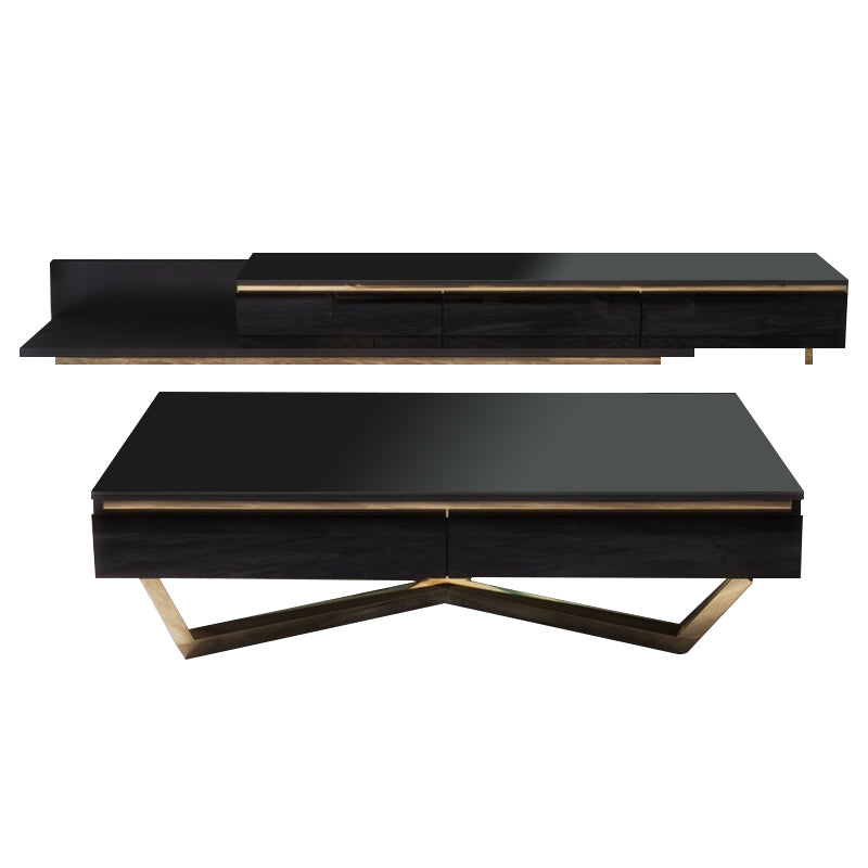 Elba Mirror Coffee Table Living Room 70.87"D+51.18"D