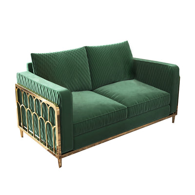 Naples Green Corduroy Cafe Sofa 59.06"D