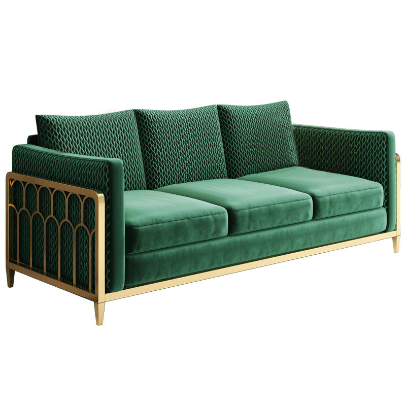 Naples Green Corduroy Cafe Sofa 59.06"D