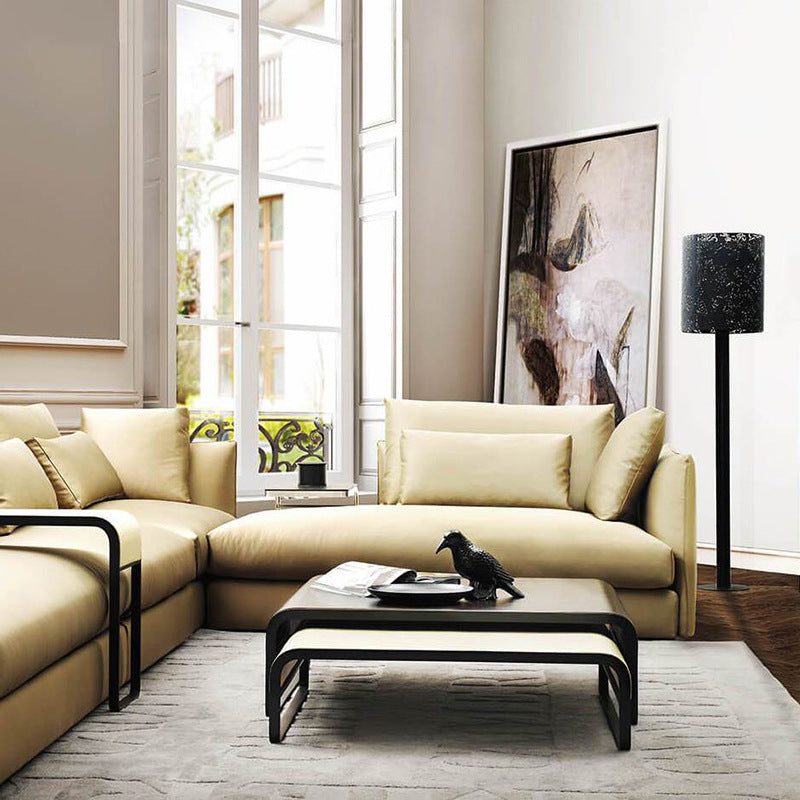 Bergamo Carbon Steel Coffee Tables 39.37"D+31.49"D