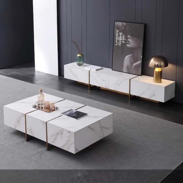 Biella White Slate TV Stand 78.74&