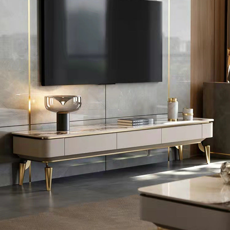 Faenza White Slate TV Stand 78.74"D