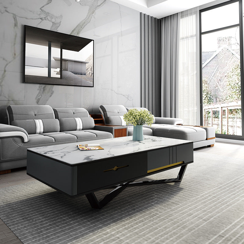 Bergamo Grey Slate Coffee Table 51.18"D