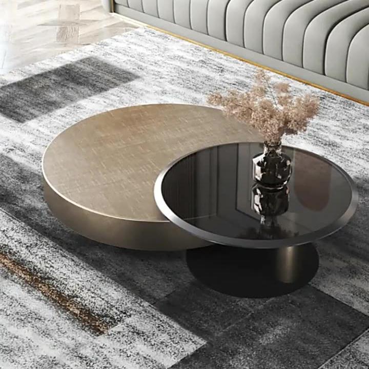 Segrate Bronze Coffee Table 31.50"D+35.43"D