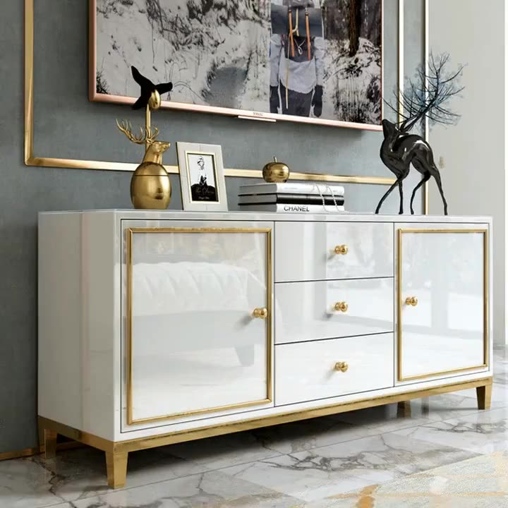 Turin Black Sideboard 47.24"D