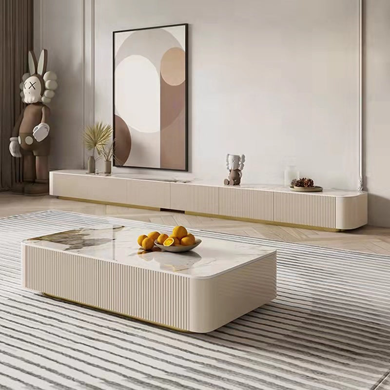 Saronno Beige Slate TV Stand 94.49"D 