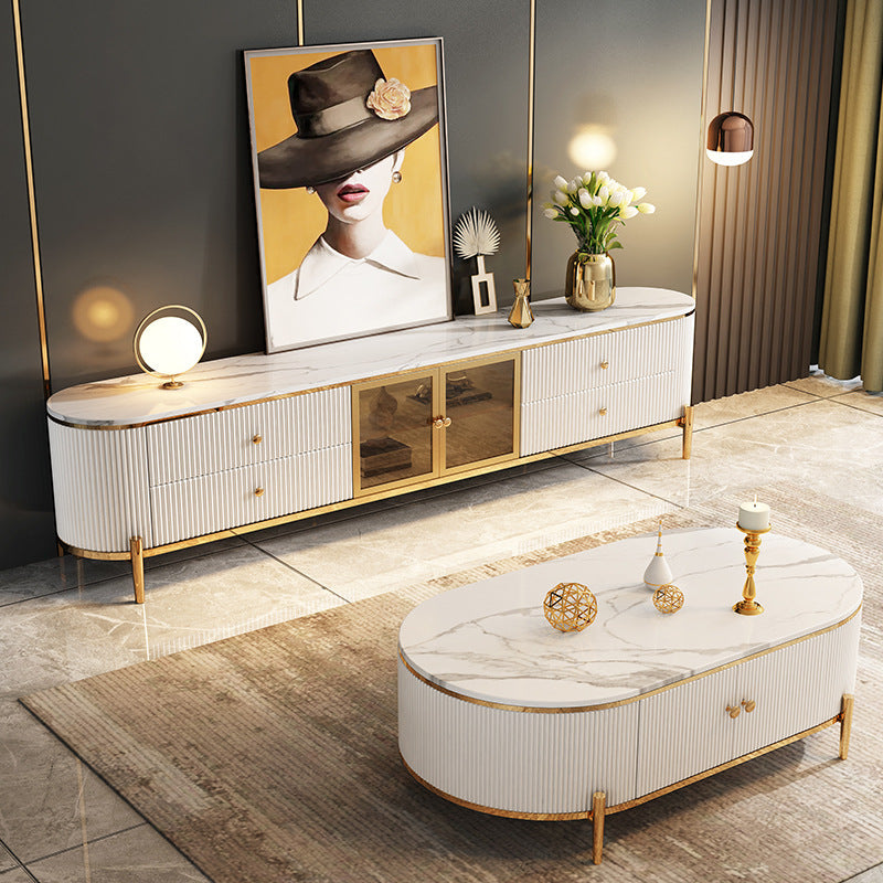 Enna Marble TV Stand 78.74"D