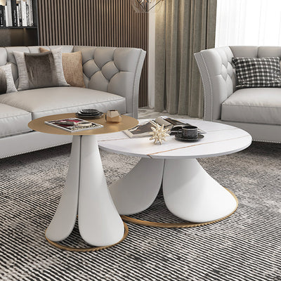 Brescia  Solid Wood Coffee Table 31.3''D+17.71''D