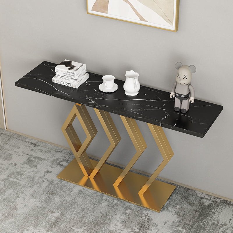  Sarcedo White Marble Console Table 47.24"D