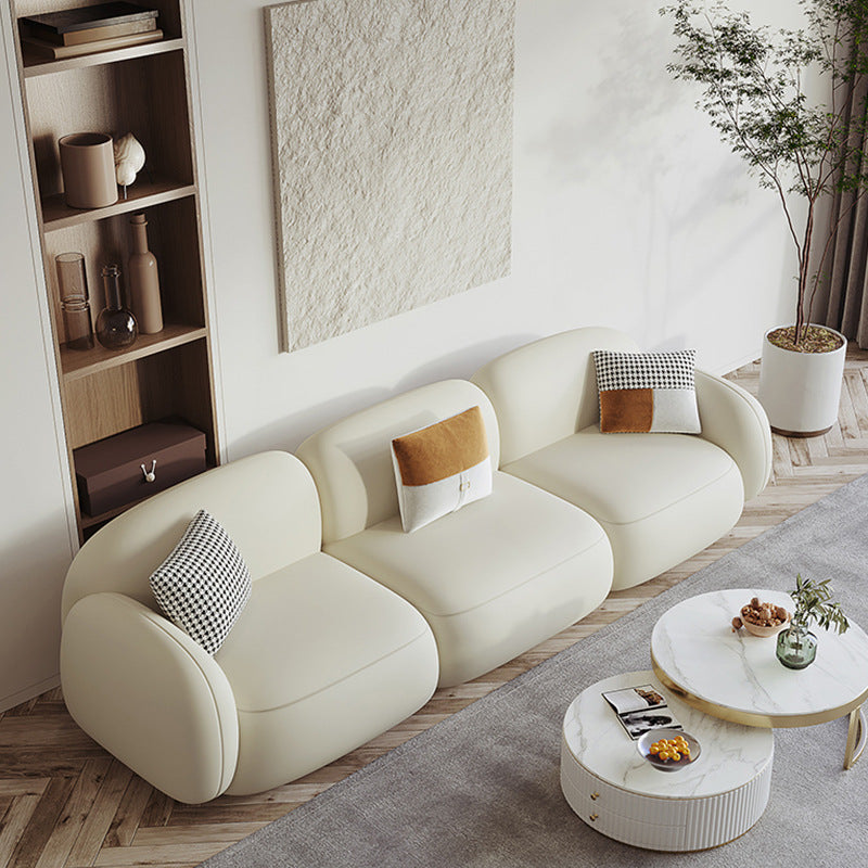 Forli Simple Cloth Leather Sofa 100.29&