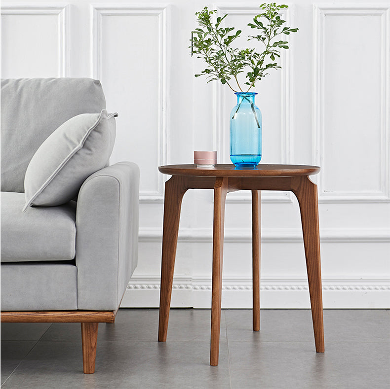 Altamura Wood  Side Table 19.69"D