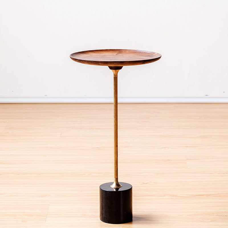 Altamura Walnut  Side Table 11.02"D