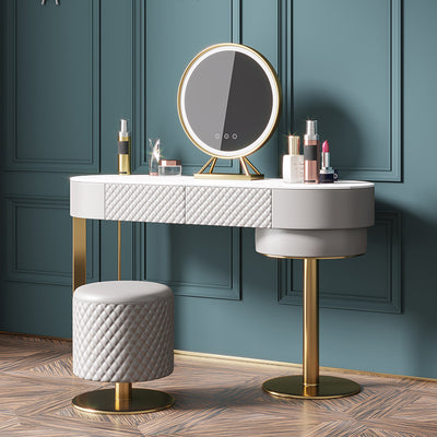Anzio Roma Blue Slate Makeup Vanities 47.24"D