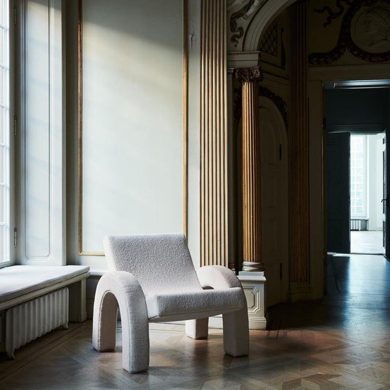 Palerm White Balcony Lounge Chair 33.07&