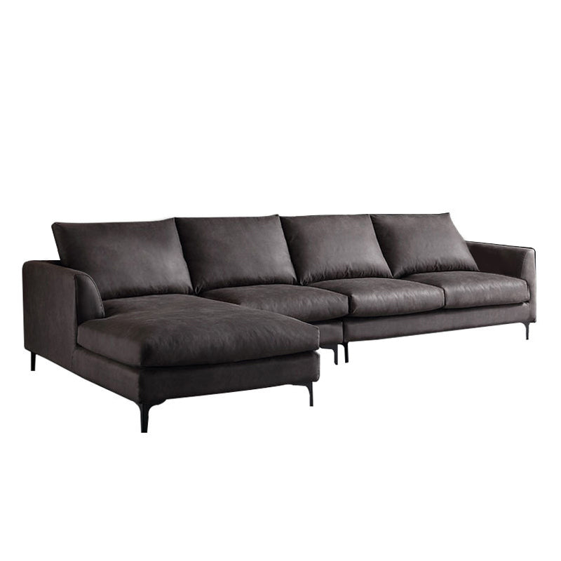 Forli Grey Technology Cloth Fabric Sofa 137.80"D