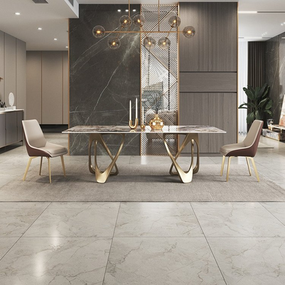 Liguria Gold Slate Rectangular Dining Table 55.12"D