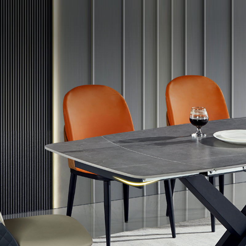 Bergamo Grey Slate Dining Table 47.24"D