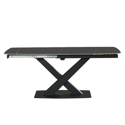 Bergamo Grey Slate Dining Table 47.24"D
