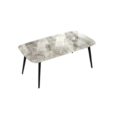 Dueville White Slate Dining Table 62.99"D