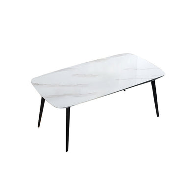 Dueville White Slate Dining Table 62.99"D