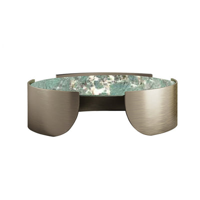Bergamo Emerald Slate Tea Table 17.72"D