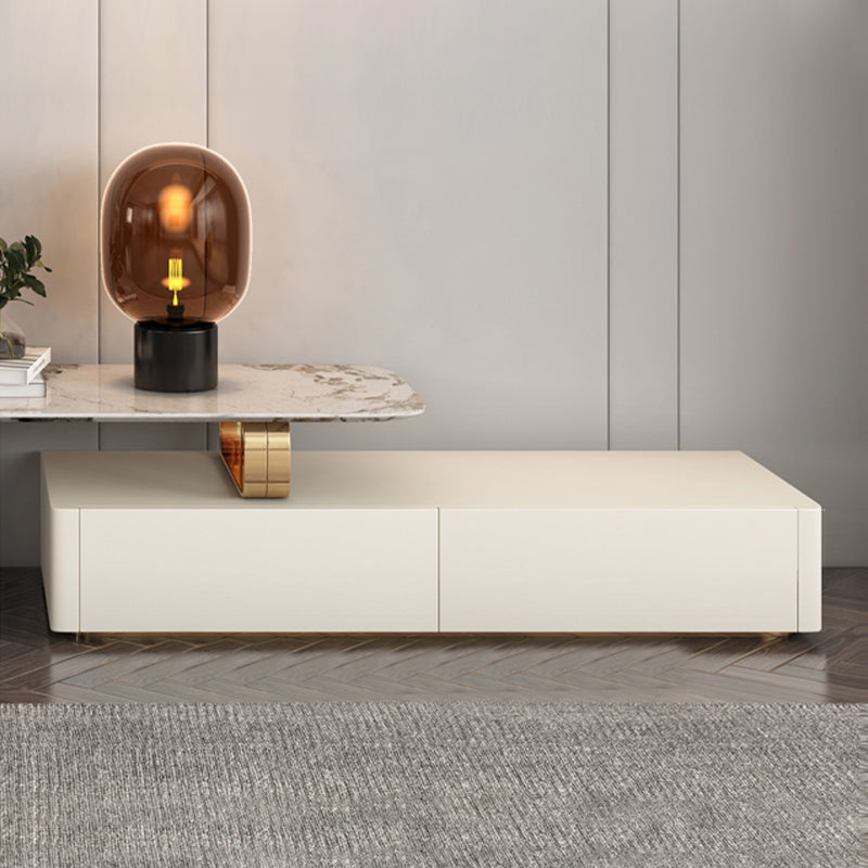 Faenza White Slate TV Stand 70.84"D
