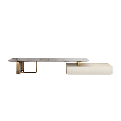 Faenza White Slate TV Stand 70.84"D
