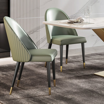Lodi PU Leather Dining Chairs 19.69"D (with 2 chairs)